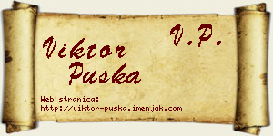 Viktor Puška vizit kartica